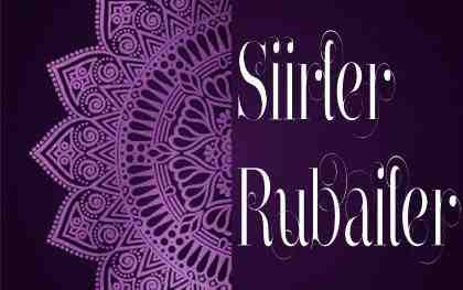 Şiirler ve Rubailer Türkçe ve Farsça