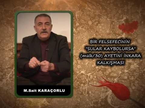 Mesnevi Sohbetleri 06 – Bir felsefecinin inkar edişi – Mehmet Sait Karaçorlu